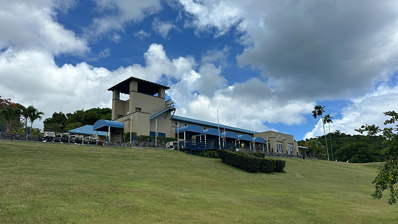Carambola Golf Club clubhouse and pro shop facility in St. Croix US Virgin Islands