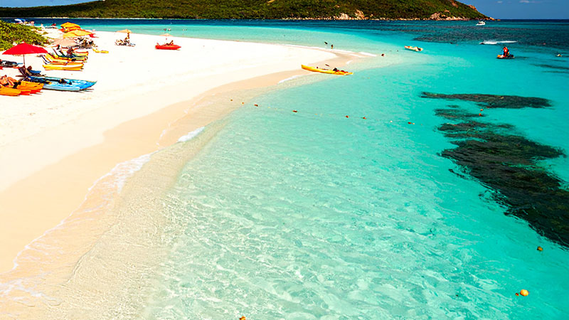 St. Croix beach and water activities including snorkeling and sailing perfect after golf at Carambola